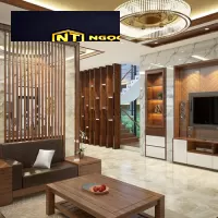 Decor vách ngăn phòng khách - NỘI THẤT NGỌC THỊNH